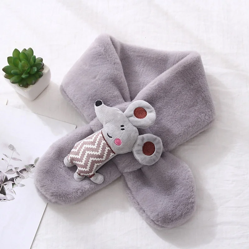 GY Модный женский зимний шарф, шарфы, теплая мышь StyleScarf, однотонный мягкий шарф, воротник, эластичная Шея - Цвет: GY