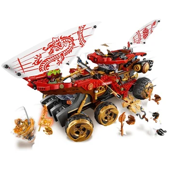 

2020 NEW 1232pcs Ninja Land Bounty Truck Model Building Blocks Compatible With LEPINING Ninjagolys Kids Toy Bricks Gifts