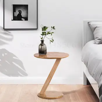 

Sofa Side Seating Corner Small Round Table Modern Minimalist Creative Z-shaped Balcony Small Coffee Table Bedroom Bedside