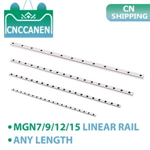 MGN7 MGN9 MGN12 MGN15 Linearführung MGN Miniatur Linear Schiene Länge 100mm - 100 0mm ohne Slider Block für CNC 3D Drucker Teile