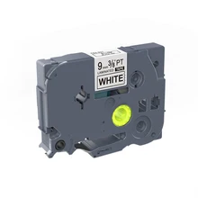 1 шт. TZ-221 TZe221 ламинированная клейкая лента для этикеток лента для принтера 9 мм черная на белом Совместимость для Brother P-touch LabelMakers