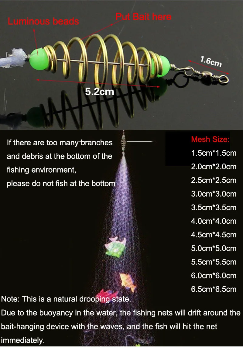  slider image of 1Pcs Fish Bait Net