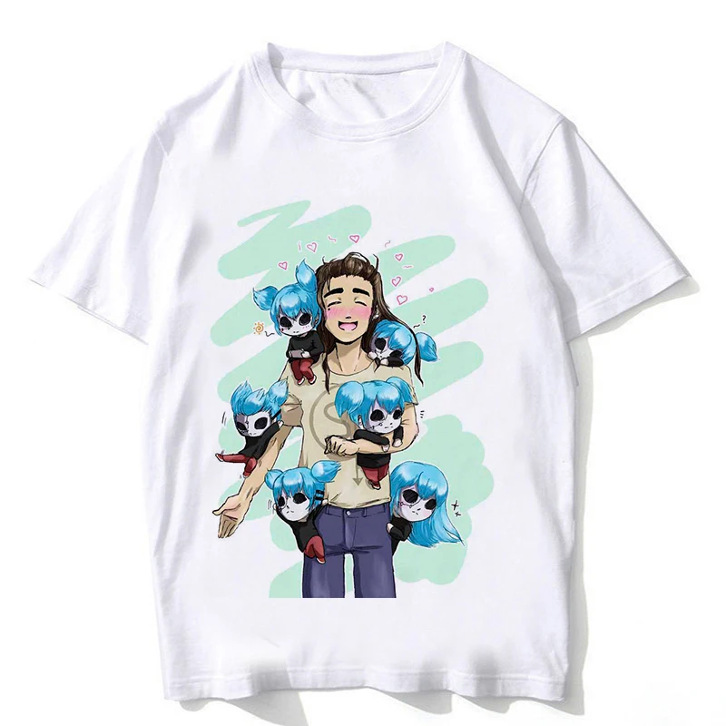 Sally Face игровая футболка уличная Мужская Harajuku забавная игра Топ одежда для