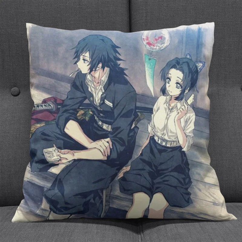 24 Демон убийца: Kimetsu без Yaiba камадо Tanjirou Nezuko Подушка Чехол для подушки для дома/кровать/диван/автомобиль Декор Косплэй подарок - Цвет: 24