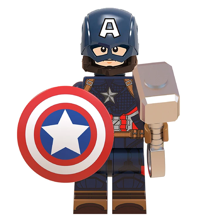 WM661 100pcs 100 шт. Marvel Мстители 4 Endgame Сборка строительные блоки игрушки Капитан Америка для детей игрушка XP228 - Цвет: WM661 100pcs