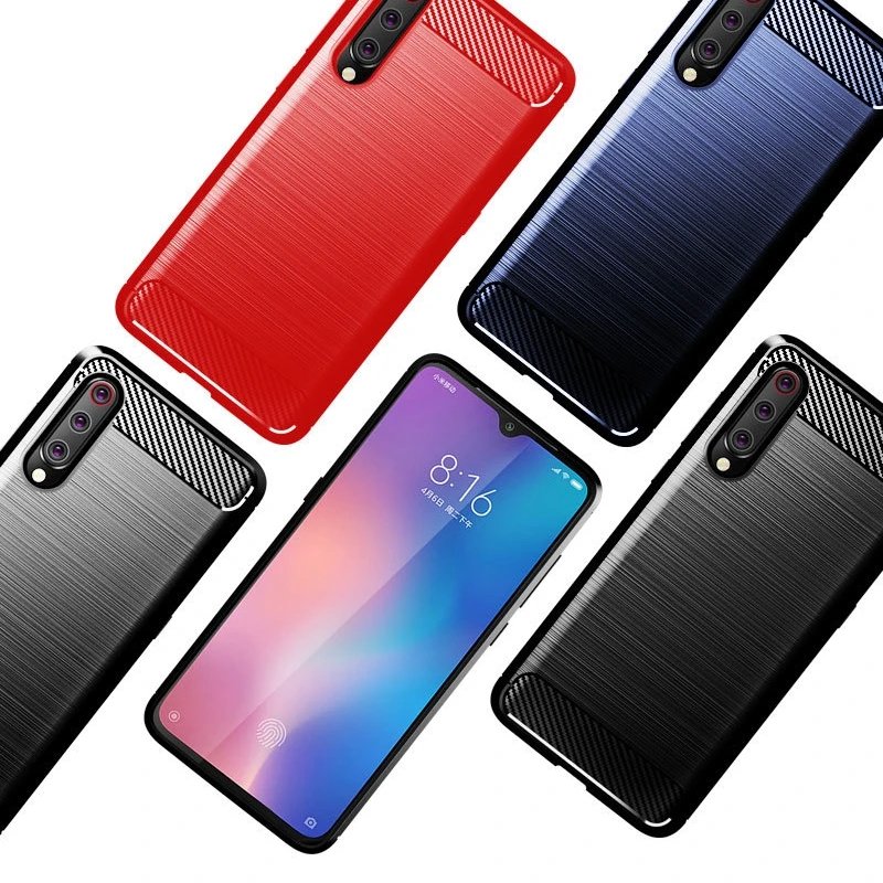 Силиконовый чехол из углеродного волокна для Xiao mi Red mi Note 7 8 6 5 3 K20 Pro 6A 7 7A 9T mi 8 9 SE A2 A3 Lite Pro mi x 2S Max 2 3 Чехол