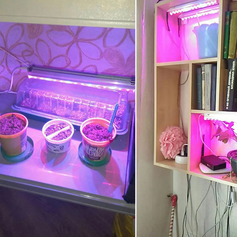 

LED Strip Bar Greenhouse Lamp Indoor Convenient Purple Light AC_85-265V Energy Saving Lighting Accessory Garden Hydroponic