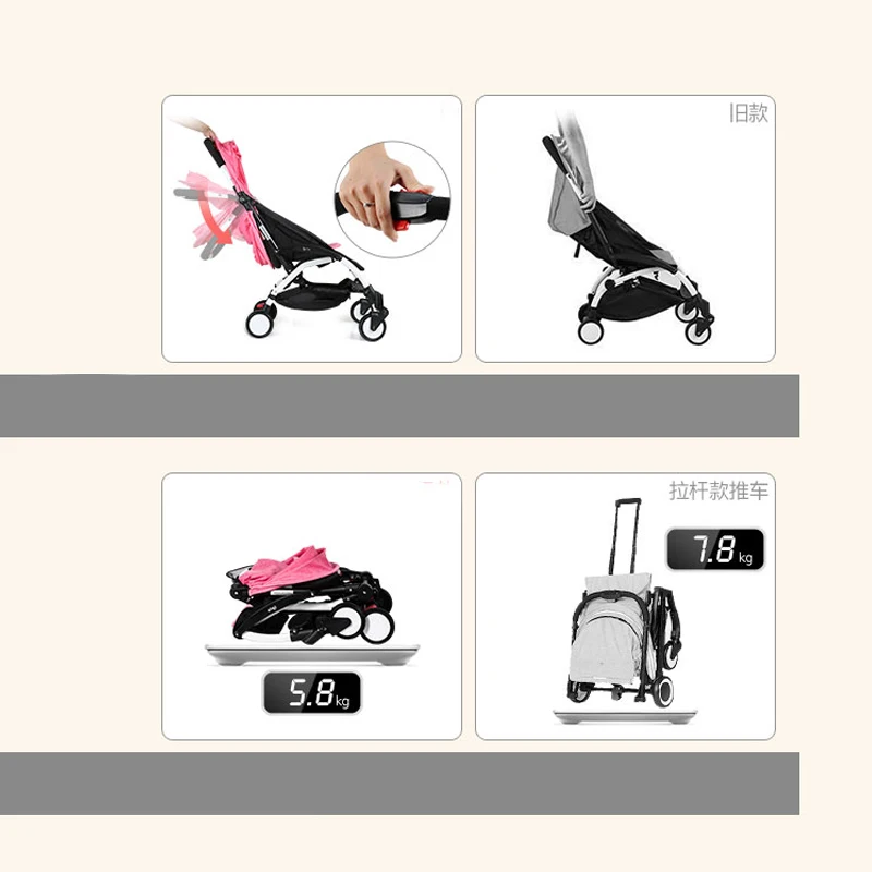 Original Yoya For Baby Stroller Car Light Folding Baby Carriage Stroller Chair Can Sit Lie Kinderwagen Newborn Baby Pram