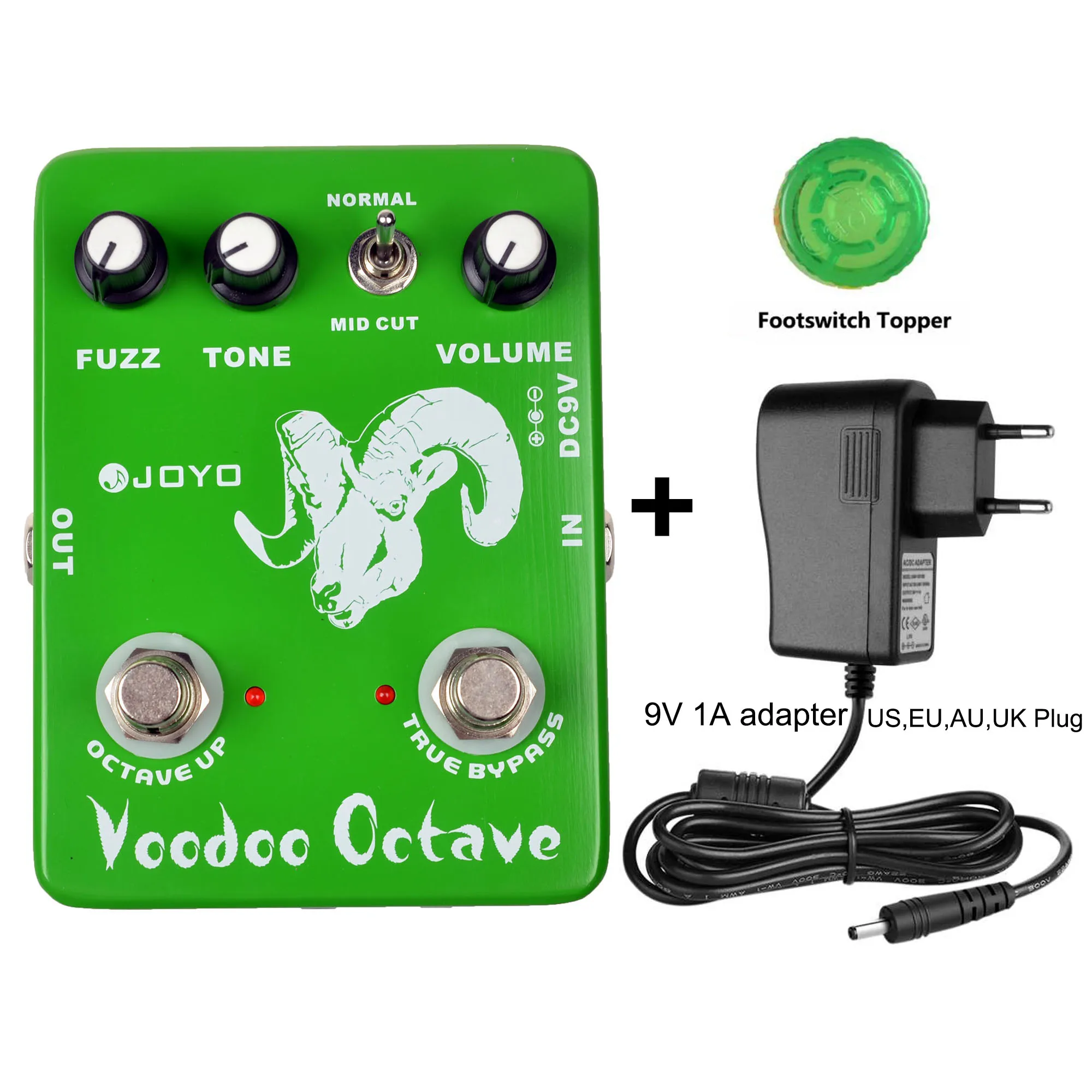 JF 12 для гитары JOYO Voodoo Octave Effects Stompbox Bass Fuzz Vintage Ture Bypass Mini гитарный эффект аксессуары