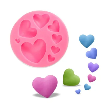 

Various Love Heart Shape Silicone Cake Mold , Baking Silicone Mould For Soap Cookies Fondant Cake Tools Cake Decorating