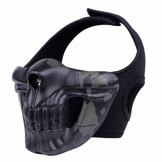  Outry Máscara de calavera Airsoft, máscara de cara