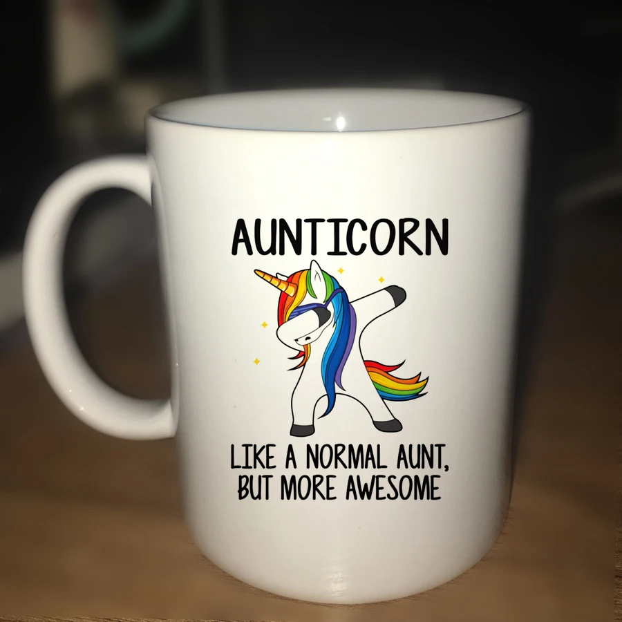 Auntiicorn кружка 110z Единорог забавные кружки тетей Подарочная Керамическая Кружка
