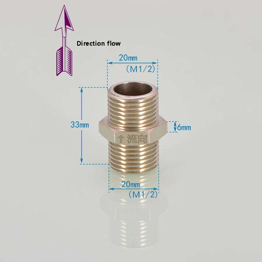 Clapet Anti-retour Laiton 3/8 BSP – Lot De 2, Filetage Femelle/mâle – Pour Pompe, Chauffe-eau, Système D'eau