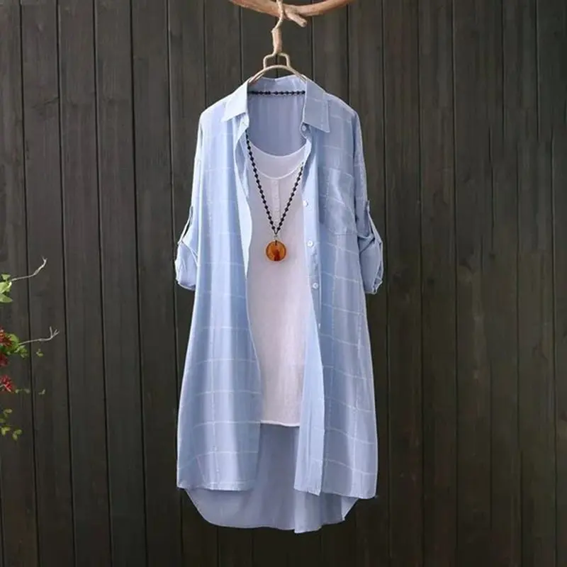 2019 летний кардиган Boho пляжные рубашки женские длинные блузки рубашка с длинными