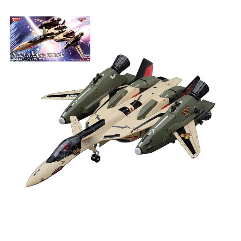 Macross Frontier 1/72 Anime Action Figures VF-19EF/A Isamu Special Assembled Toy Robotech Model Collection Toys For Aldult Gifts | Игрушки и