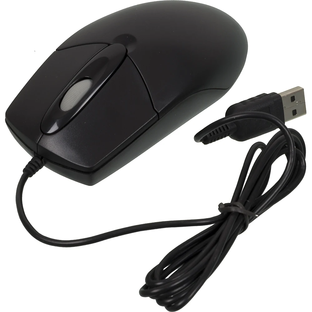 Мышь A4 OP-720, проводная, USB, черный