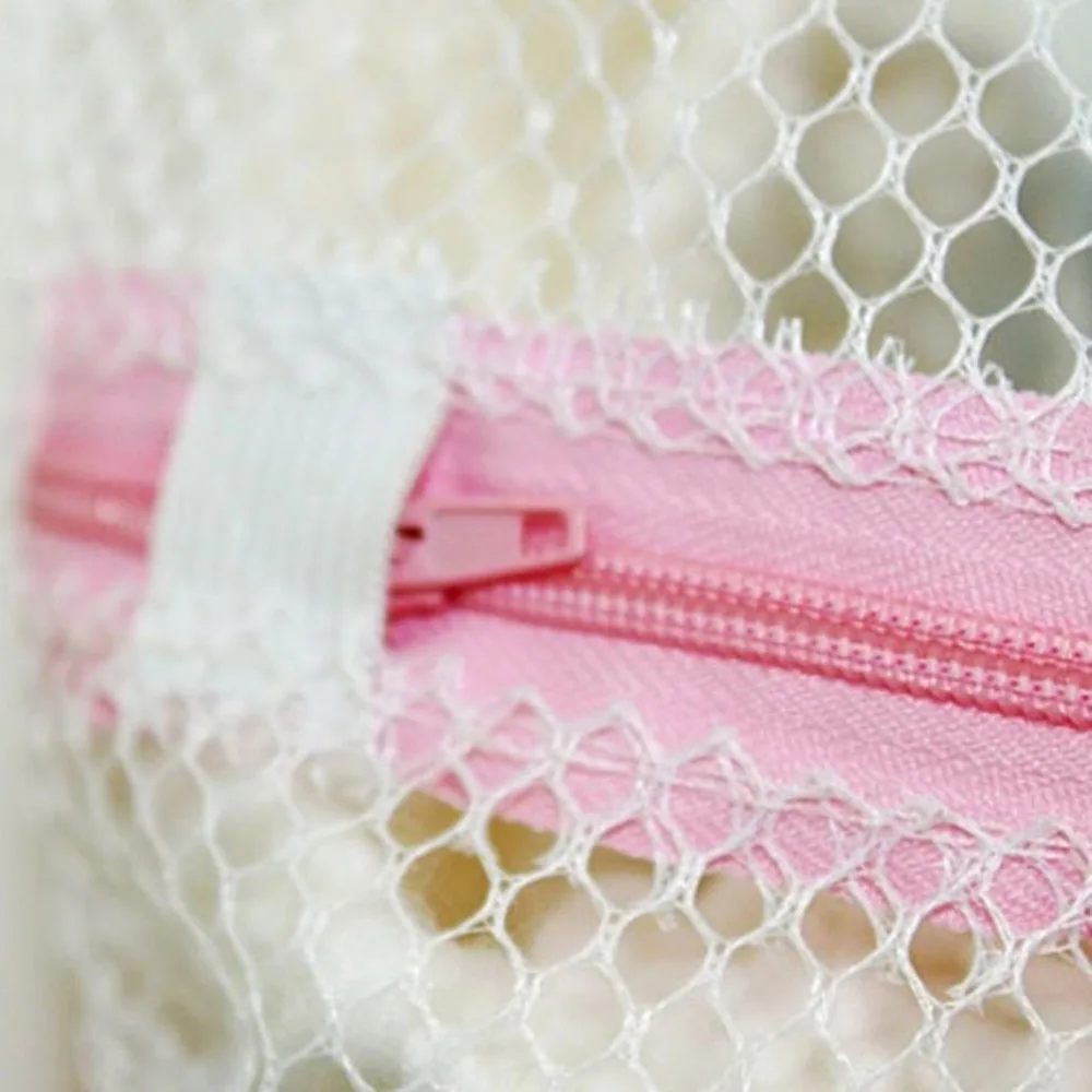 2 Size Zippered Mesh Laundry Wash Bags Delicates Lingerie Bra Socks Underwear Washing Foldable Machine Clothes Protection Net