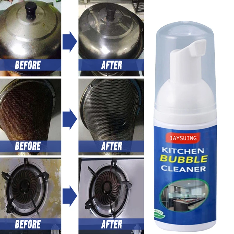 Kitchen Grease Cleaner Multi Purpose Foam Cleaner All Purpose Bubble Cleaner Rinse Free Cleaning Spray Multifunctional Cleaner All Purpose Cleaner Aliexpress