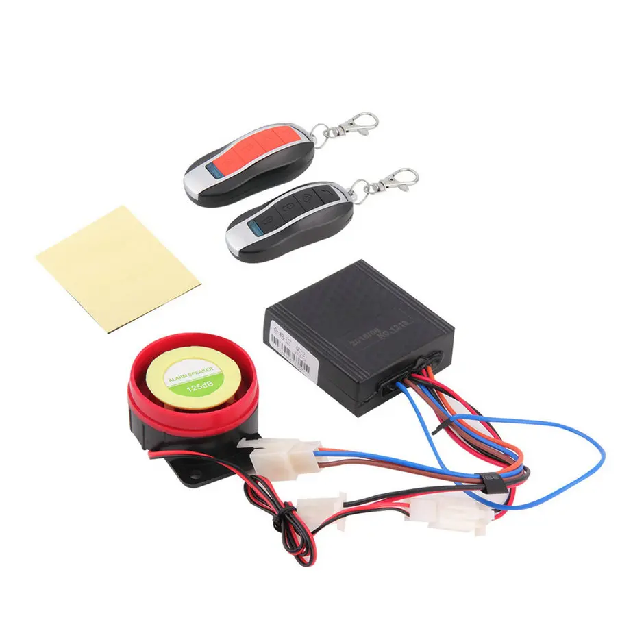 

New New 1Set Motorcycle Bike Anti-theft Security Alarm System Remote Control Engine start 48V-64V Hot selling