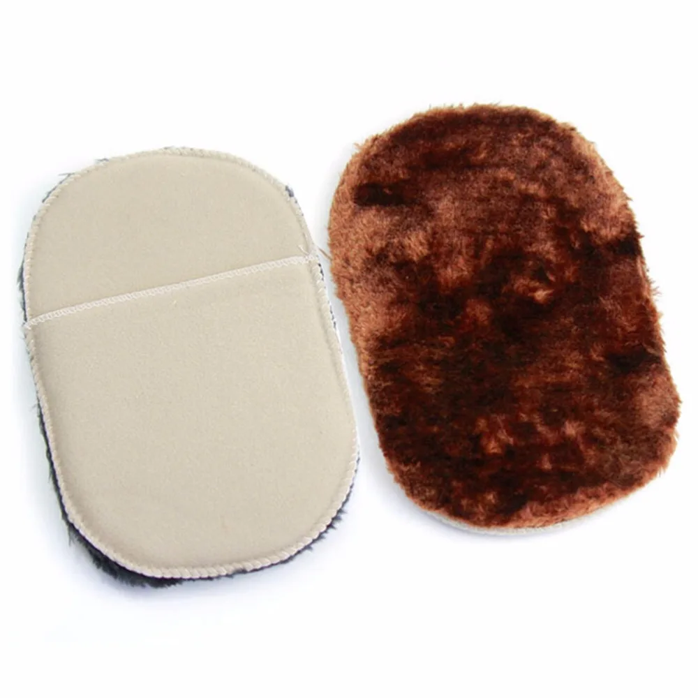 1Pcs Shoe Soft Wool Polishing Cleaning Gloves Brush Wipe Mitt shoe cleaner shoe brush shoe cleaning kit shoe shining tool