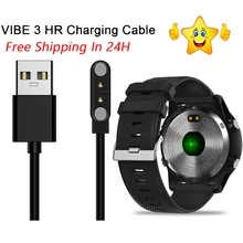Zeblaze VIBE 3 HR магнитное зарядное устройство USB Смарт-часы-браслет магнитный 2pin зарядный Дата-кабель для зарядки кабель линия Zeblaze 70см USB Магнитный кабель для зарядки Часовой кабель для Zeblaze