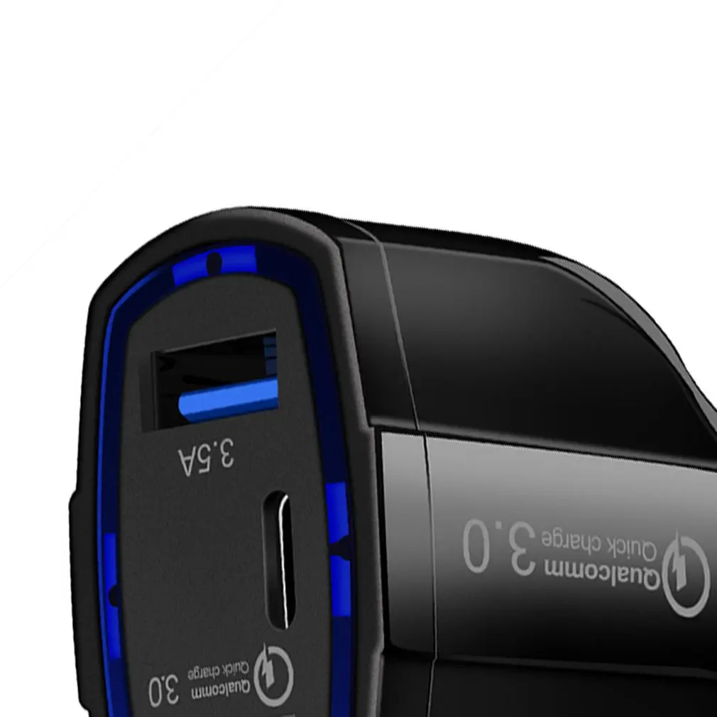 Автомобильное зарядное устройство USB/type-c, новое двойное автомобильное зарядное устройство Usb type-c, автомобильное зарядное устройство для мобильного телефона Qc3.0, быстрое зарядное устройство