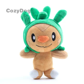 

22cm Anime Chespin plush toys peluche Cute Chespin soft stuffed animal dolls Pikachu Eevee Charmander Series Doll Children Gift