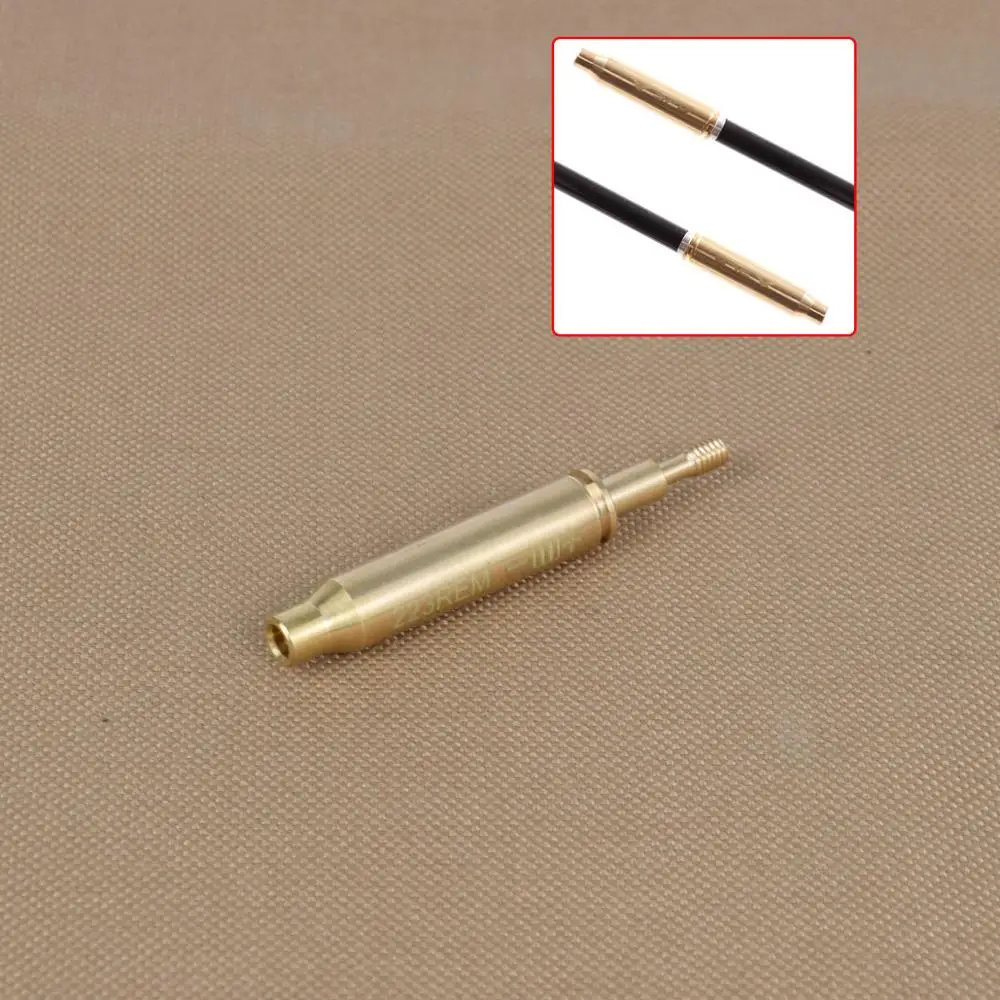 

Tactical .223REM Brass Arrow Head Laser Bore Sight Red Dot Laser For Compound Bow Hunting Archery Accessories