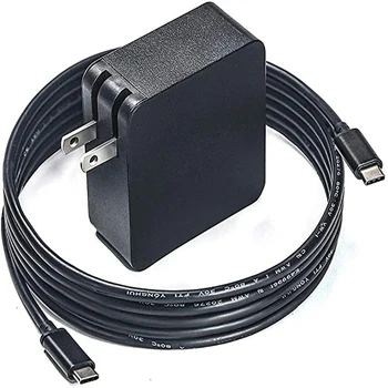 

65W 7.5FT Type C Charger for Samsung Series 7 NP750QUA-K01US Pro Plus Notebook 7 Spin 9 Laptop W16-030N1A PD-30ABUS Power Supply