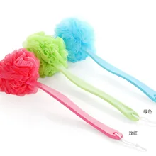 С длинной переливающейся ручкой Супер мягкая щетка для ванны мяч для ванной висячая Терка Полотенце Для Ванной Щетка- зеленый