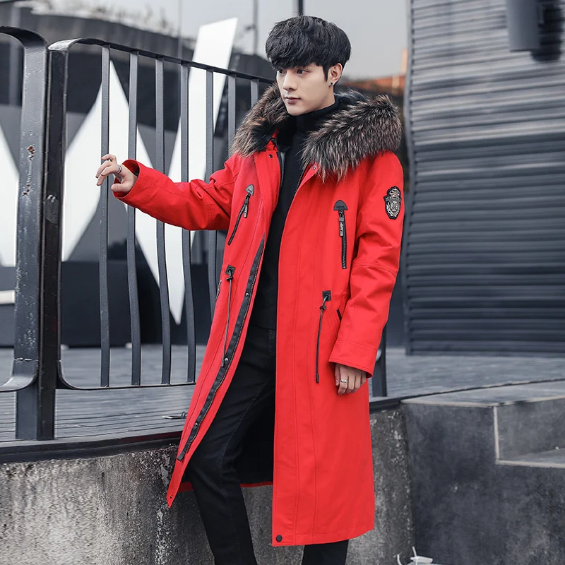 Jas Konijn Liner Parka 2020 Winter Jas Mannen Echte Wasbeer Bontkraag Luxe Warme Jassen Casaco 2216 YY1026 Jas Konijn Liner Parka 2020 Winter Jas Mannen Echte Wasbeer Bontkraag Luxe Warme Jassen Casaco 2216 YY1026