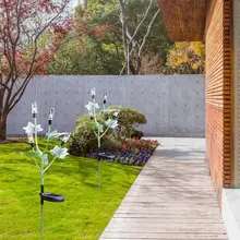 Солнечный газон садовые огни изменение цвета сосулька Пузырьковые огни ледяной бар огни для двора сада парка