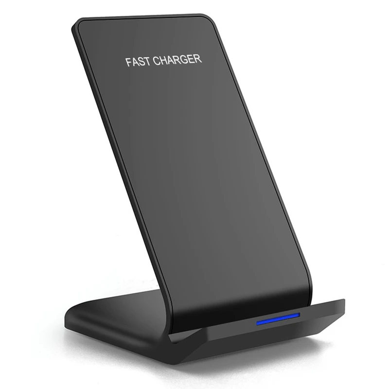Black DCAE 15 Вт usb type C Qi Беспроводное зарядное устройство для samsung Galaxy S10 S9 S8 Note 10 9 8 iPhone 11 Pro XS Max X 8 XR Быстрая зарядка подставка - Цвет: Black