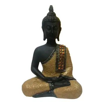 

1PC Exquisite Southeast Asia Decorative Buddhism Adornment Buddha Statue Resin Craft
