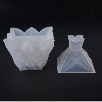 

Jewelry Tool Jewelry Rhombus Diy Cut Face Storage Box Silicone