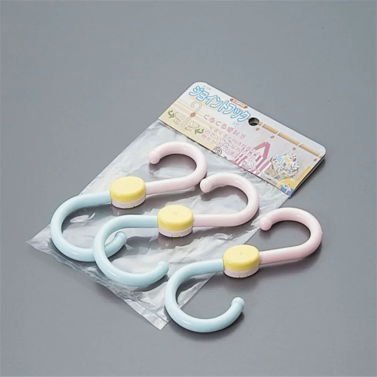Japan Origional Product Import-Steering S-shape Hook 3 Pieces Rotatable Clothes | Обустройство дома
