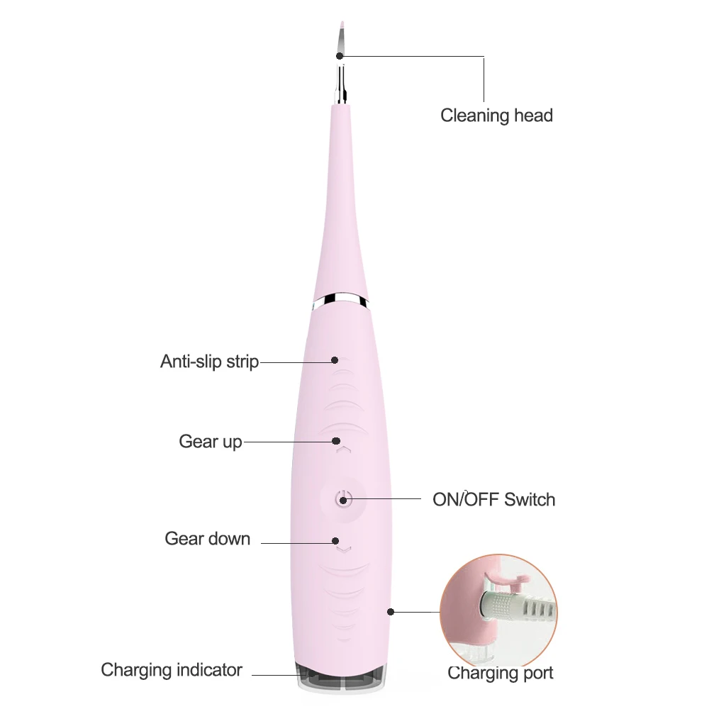 Портативный силикагель Электрический звуковой стоматологический инструмент для удаления зубного камня от зубных пятен зубной камень стоматологический инструмент отбелить зубы здоровье