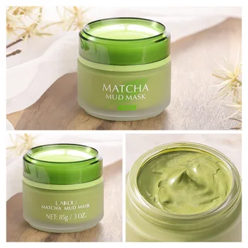 

LAIKOU Facial Face Cream Long Jing Matcha 30g Protact Skin Clean Repair Bringten Smooth Face Mud