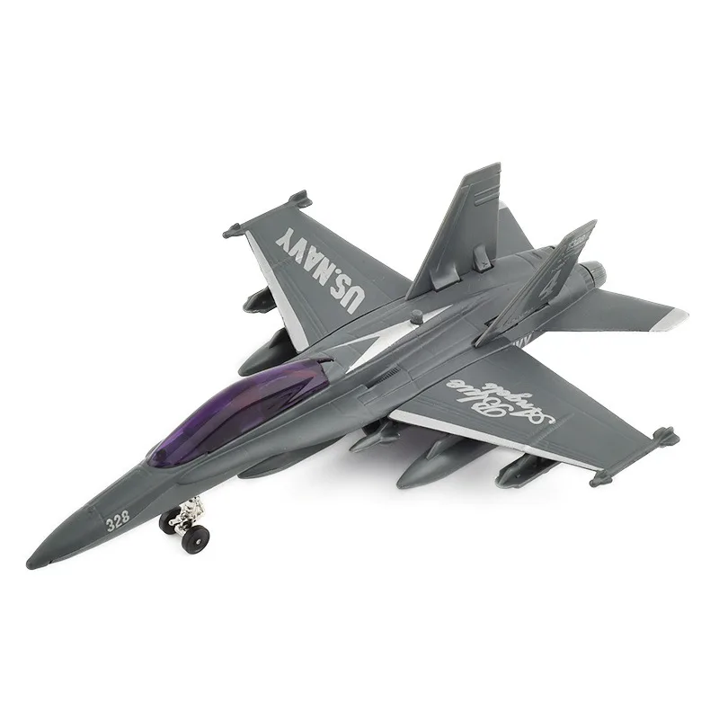 Металлический сплав США F18 орнет ударный боец модель самолета Заводной звуковой