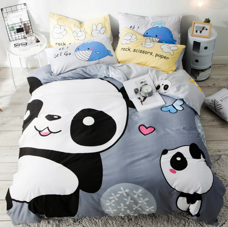 7 3Pcs Cotton Crib Bed Linen Kit Cartoon Baby Princess Bedding Set Includes Pillowcase Bed Sheet Duvet Cover Without Filler - Цвет: 7