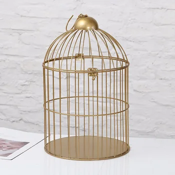 

European Retro Iron Bird Cage Flower Stand Bird Cage Balcony Outdoor Decorative Bird Cage Decoration Pet Supplies Birdhouse