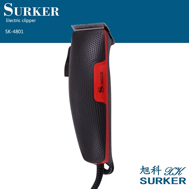 Surker профессиональная машинка для стрижки волос для взрослых электрическая перезаряжаемая электрическая машинка для стрижки волос немой парикмахерский инструмент электрическое лезвие Fader Ge