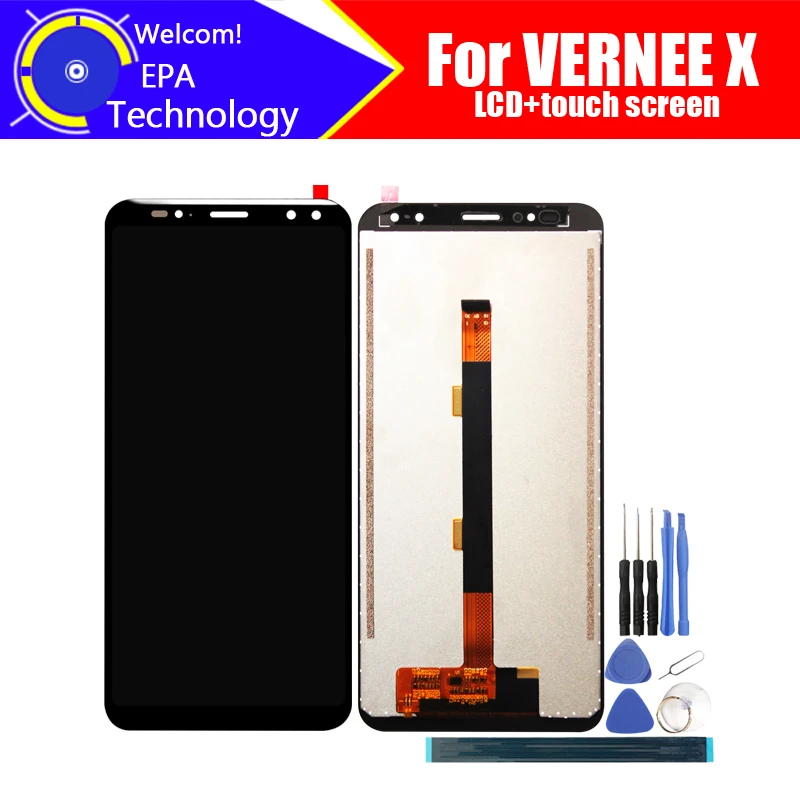 Vernee X ЖК-дисплей + кодирующий преобразователь сенсорного экрана в сборе 100%