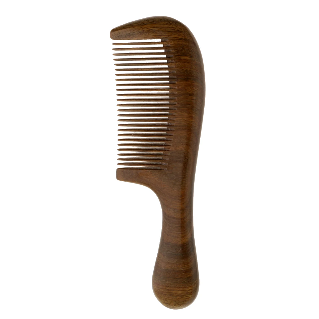 Pocket Handmade Beard Moustache Comb Fine Teeth Sandalwood Comb Anti-Static