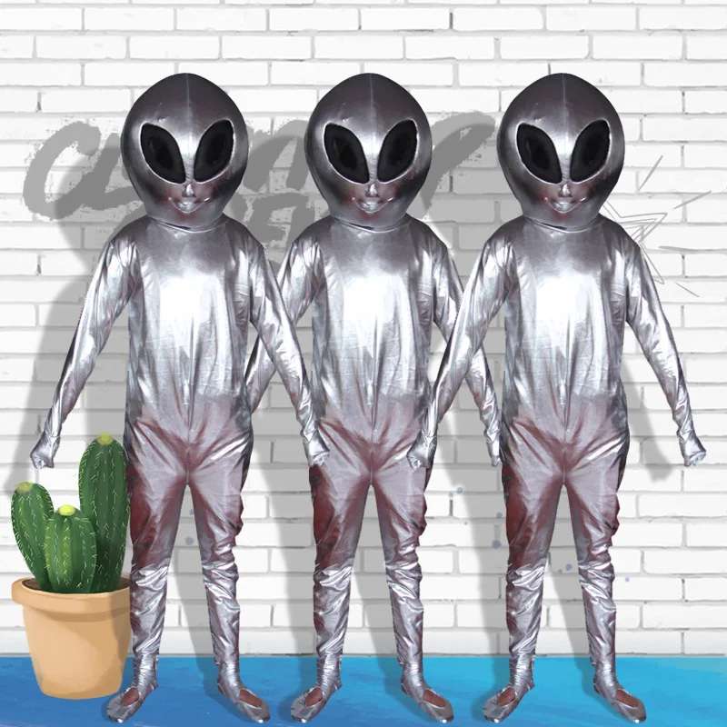 New Martian Mascot Cartoon Doll Costume Alien Walking Cosplay Doll Costume Performance Prop Costume Adulti Performance Outfits