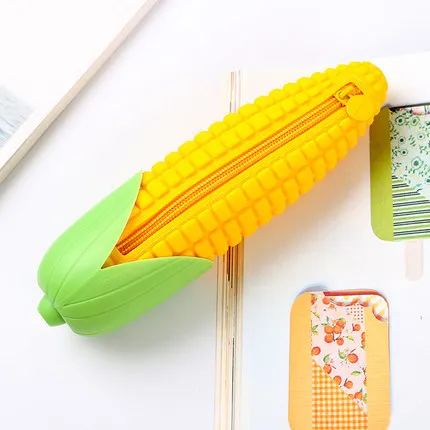 Cute Three-dimensional Silicone Coin Purse Banana Fruit and Vegetable Pattern Coin Purse Bag Cartoon Pencil Bag