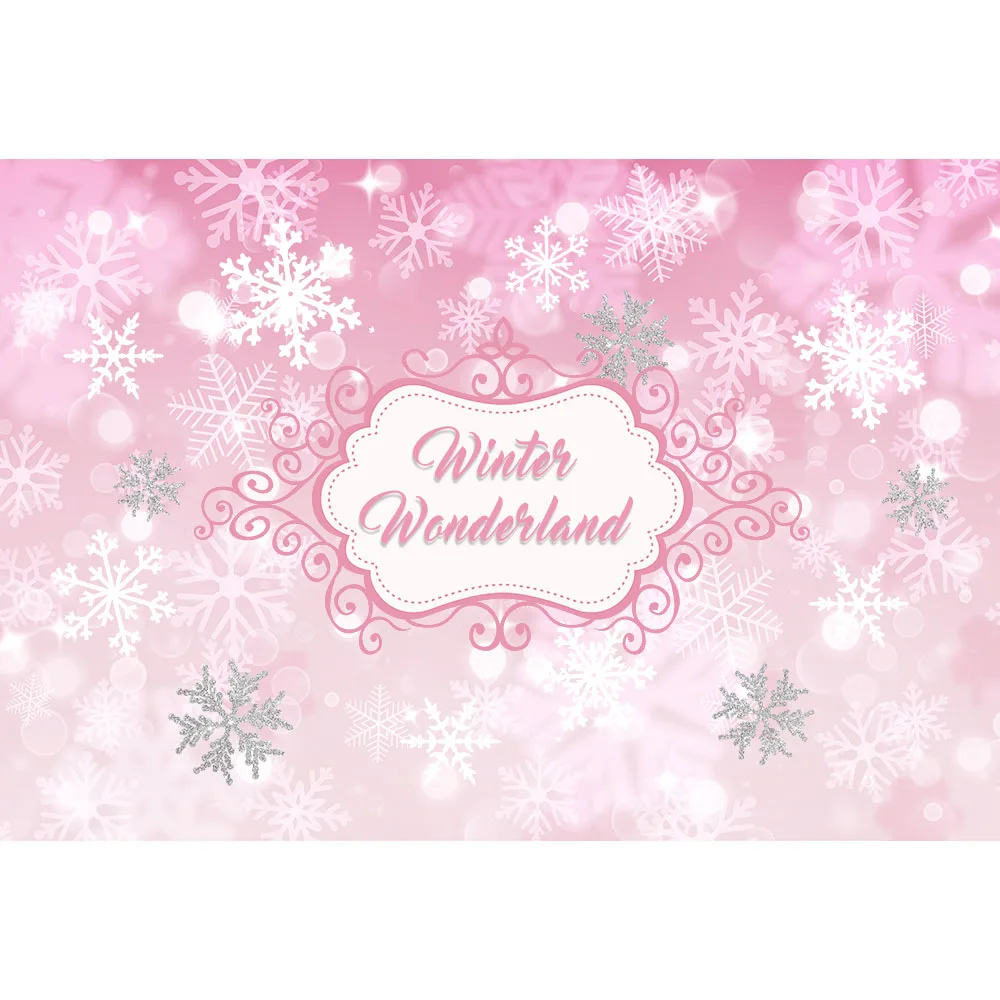 Зимние фоны Onederland Baby Shower 1st первый день рождения баннер синий снег украшения фото фон для фотосъемки - Цвет: Style two