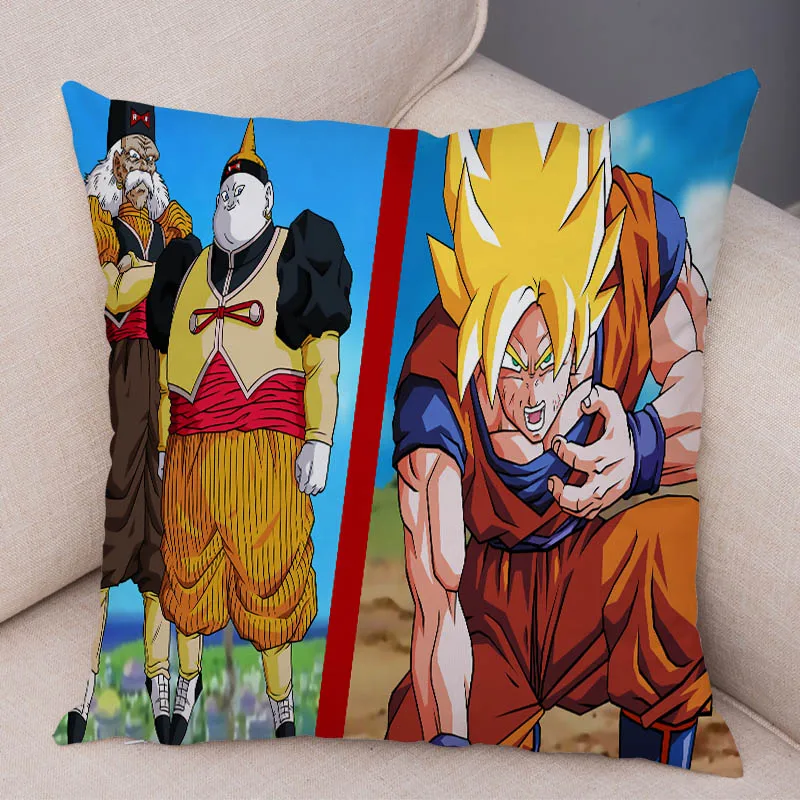 Dragon Ball Z подушка для дивана домашний наволочка с мультяшным рисунком Плюшевые Декор обувь для косплея; аниме сын Goku vegeta Broli наволочка 45x45 см - Цвет: 10