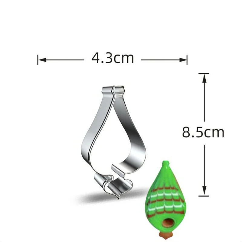 Description Picture 5 of item1pcs Christmas Lantern Pendant Metal Cookie Cutter Fondant Cake Decor Pastry Biscuit tool Cupcake Topper Bread Mold