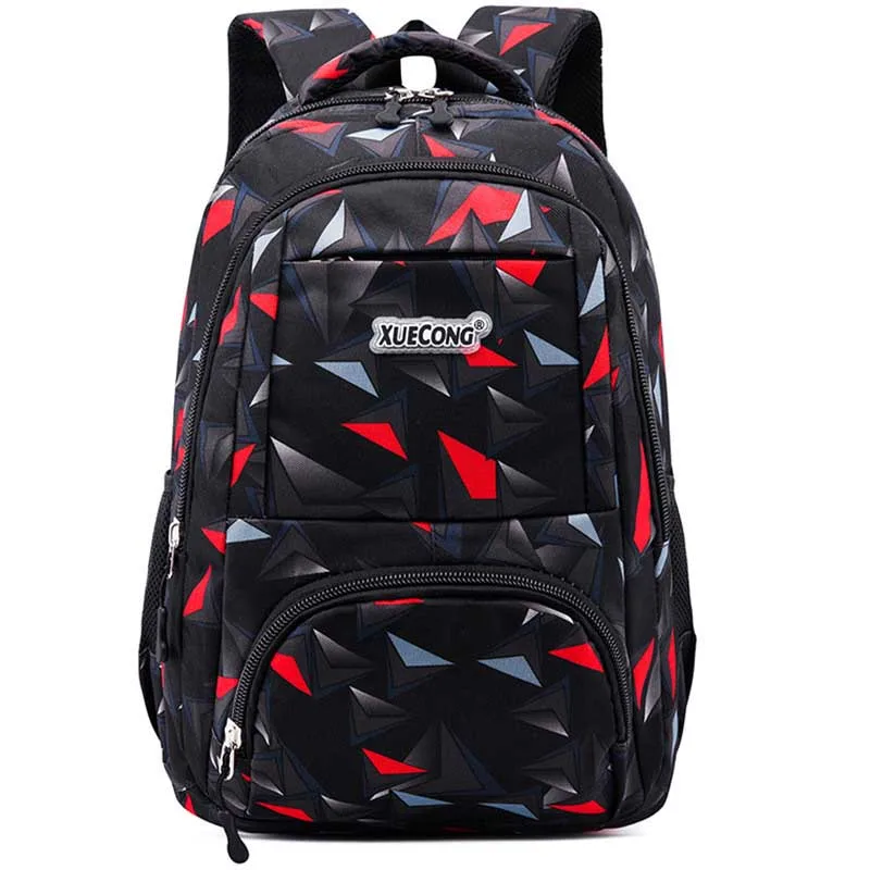 Geometric patterns Waterproof School Bags Girls Boys Children Backpack Kids Book Bag Mochila Escolar Schoolbag